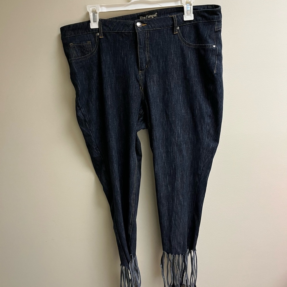 Like an Angel Denim Jeans with Yellow Stitching